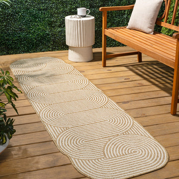 Margot Modern Geometric Arch Stripe Area Rug